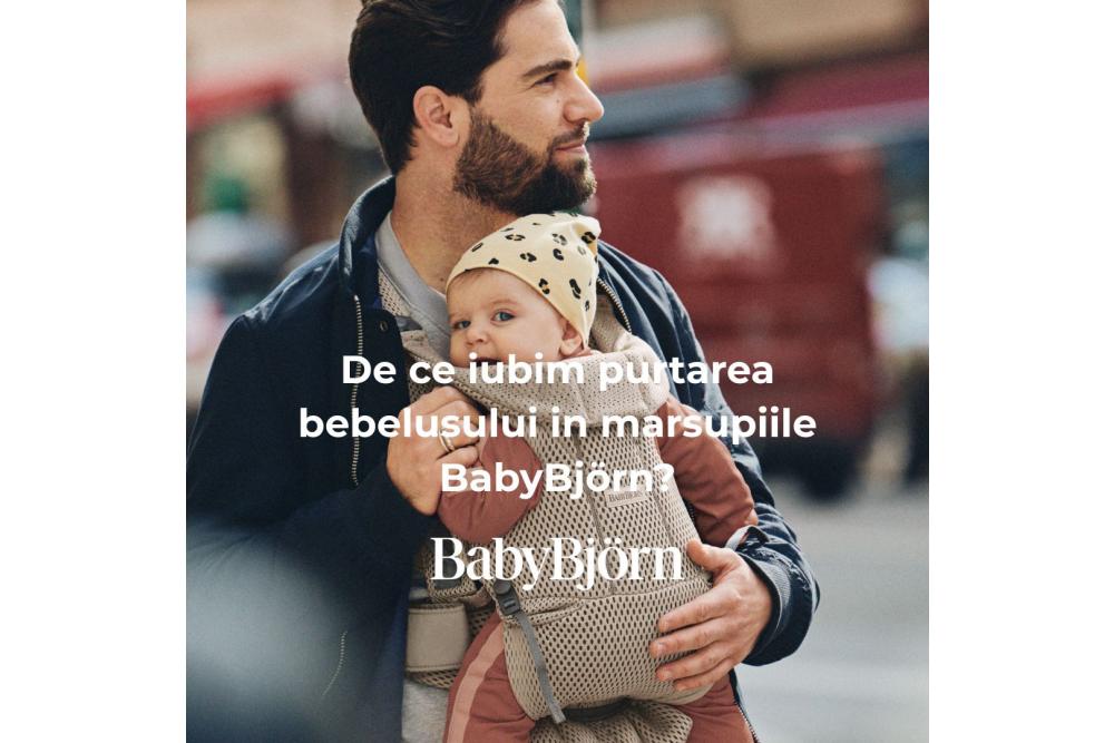 De ce iubim purtarea bebelusului in marsupiile BabyBjörn?