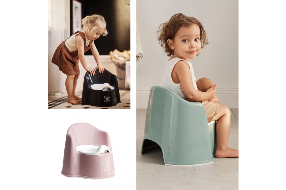 Beneficiile olitei cu protectie spate Potty Chair de la Baby Bjorn
