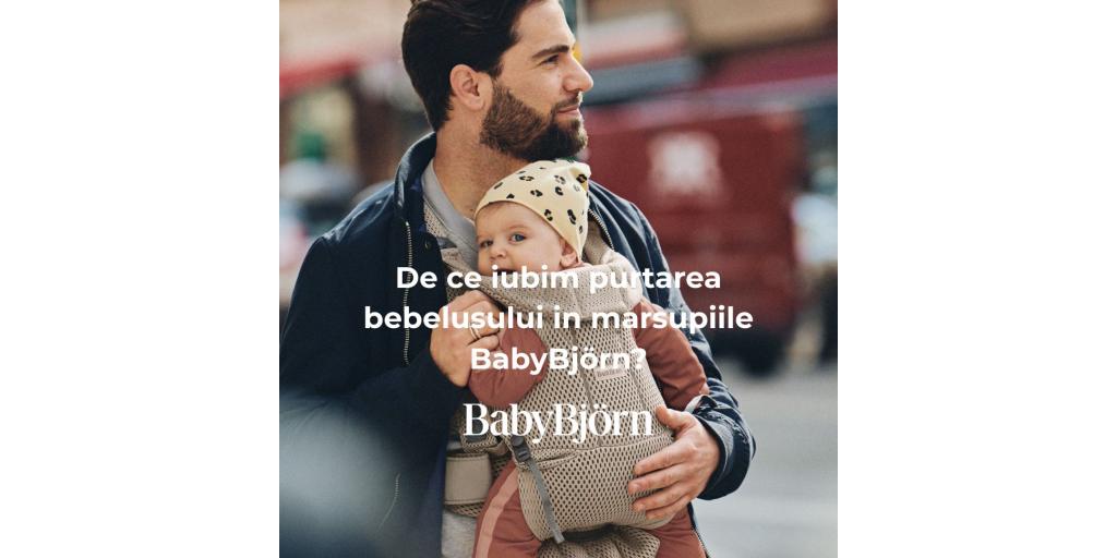 De ce iubim purtarea bebelusului in marsupiile BabyBjörn?