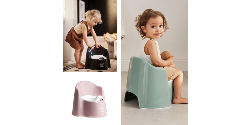 Beneficiile olitei cu protectie spate Potty Chair de la Baby Bjorn