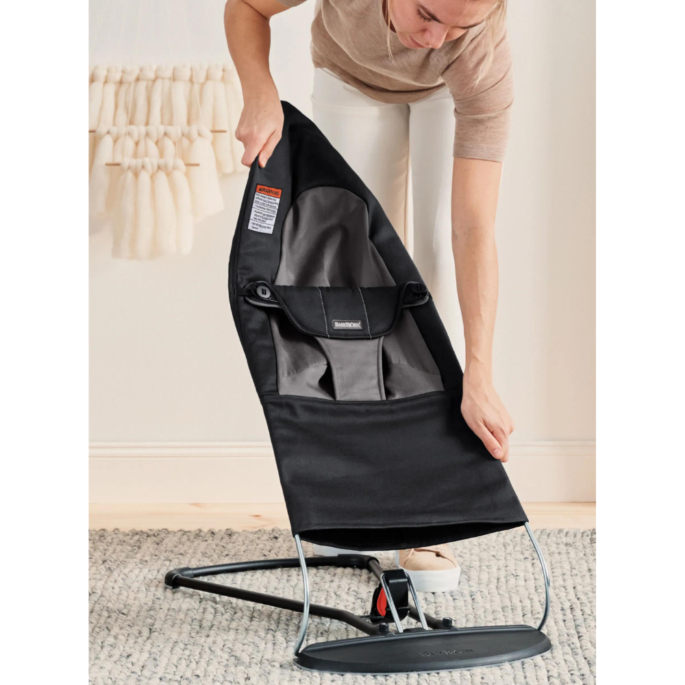 BabyBjorn - Balansoarul Balance Soft Black/Dark Gray, Tesatura