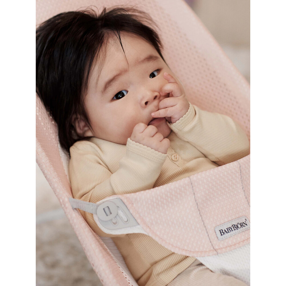 Baby Bjorn - Balansoar Balance Soft, Pearly Pink/White, Mesh