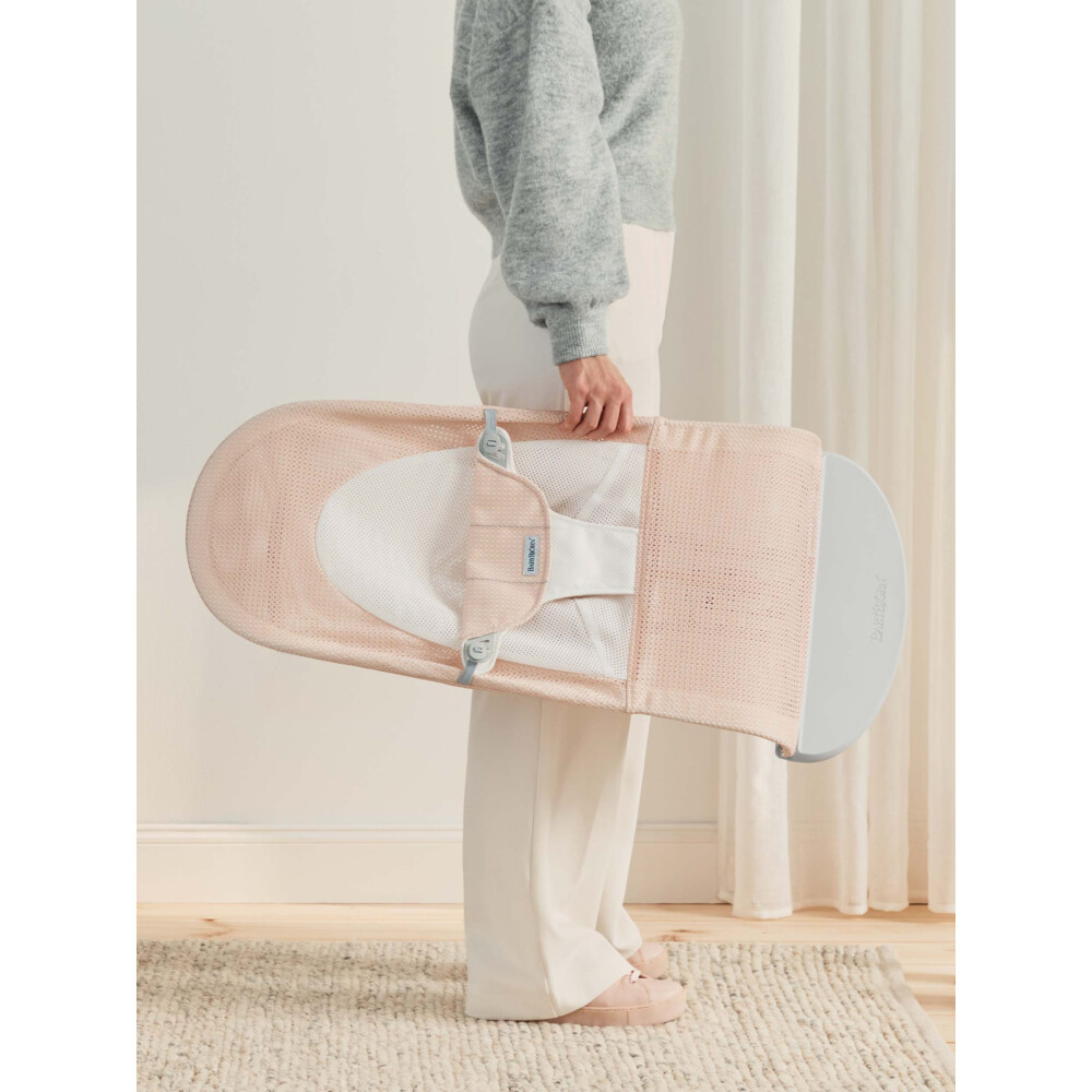 Baby Bjorn - Balansoar Balance Soft, Pearly Pink/White, Mesh
