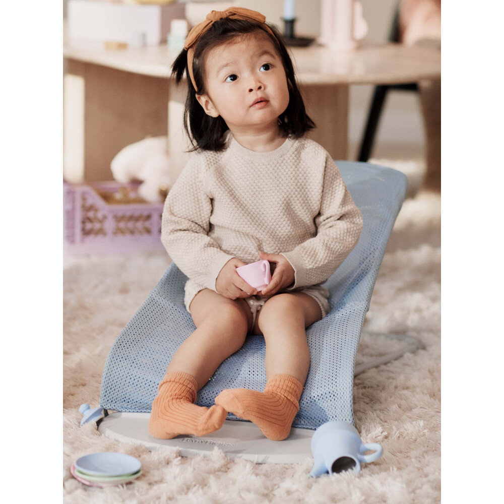Baby Bjorn - Balansoar Balance Soft, Sky Blue/White, Mesh 