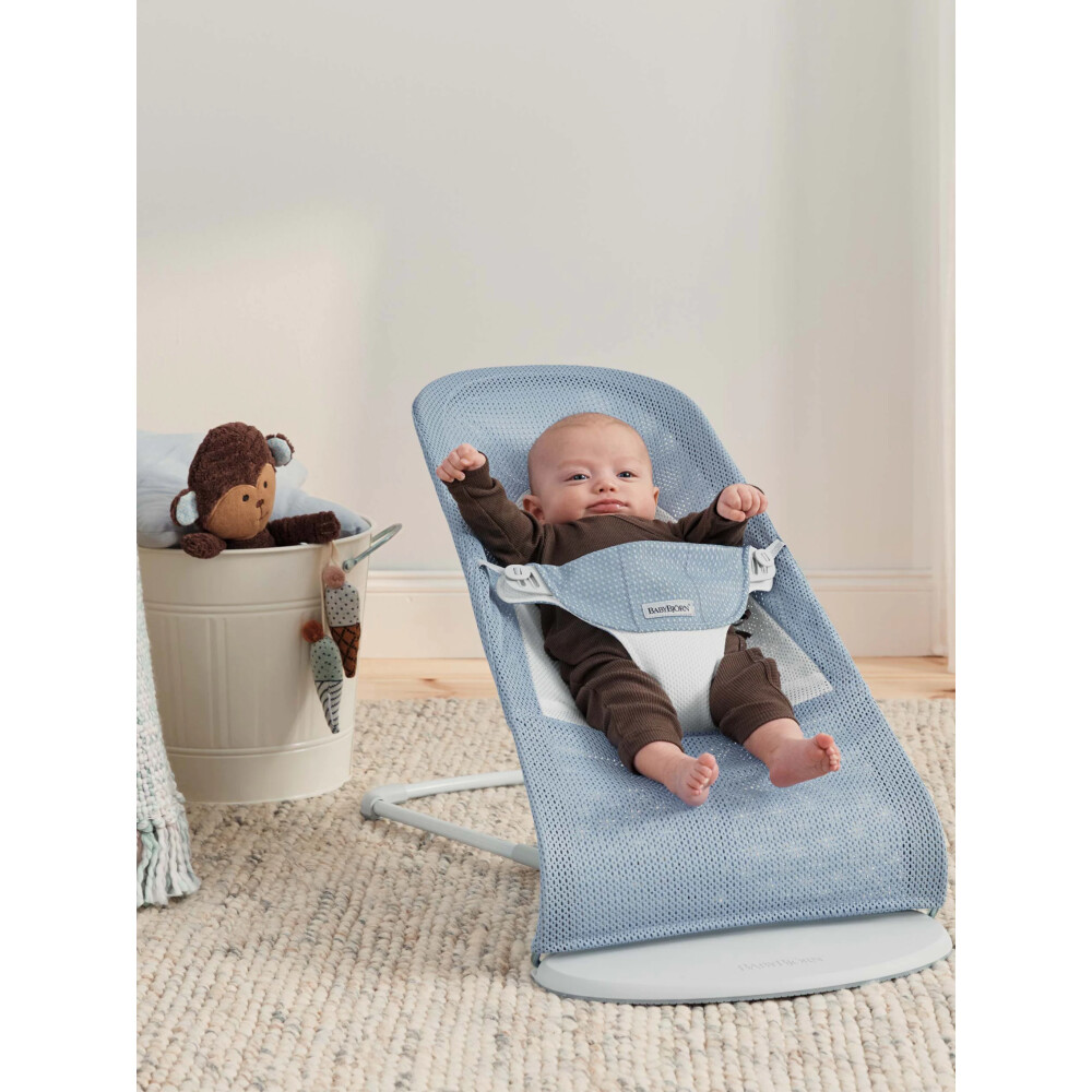 Baby Bjorn - Balansoar Balance Soft, Sky Blue/White, Mesh 