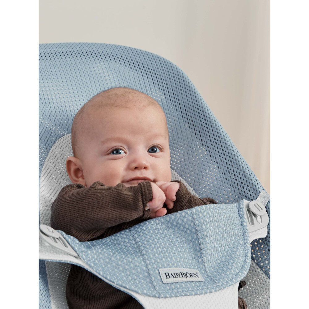 Baby Bjorn - Balansoar Balance Soft, Sky Blue/White, Mesh 