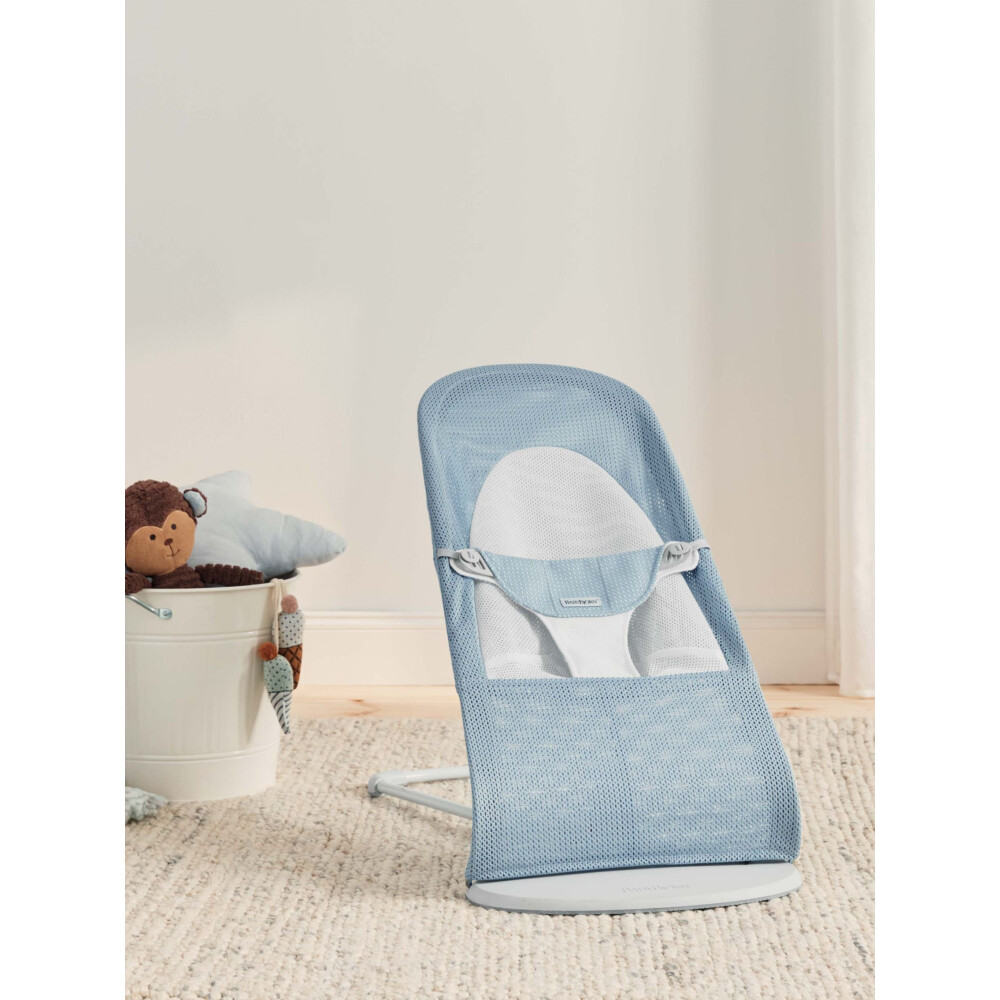 Baby Bjorn - Balansoar Balance Soft, Sky Blue/White, Mesh 