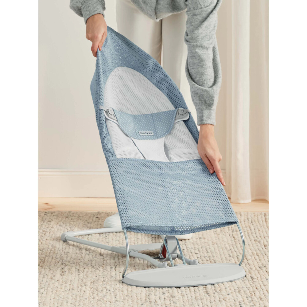 Baby Bjorn - Balansoar Balance Soft, Sky Blue/White, Mesh 