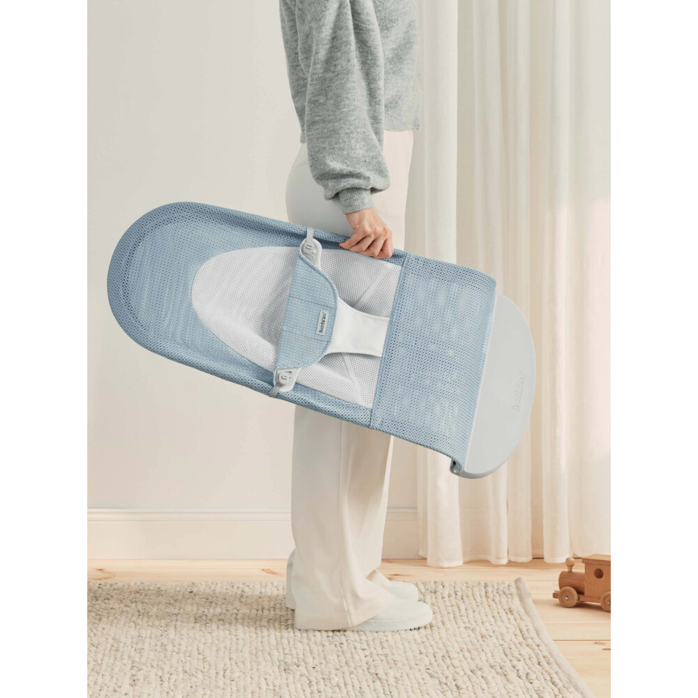 Baby Bjorn - Balansoar Balance Soft, Sky Blue/White, Mesh 