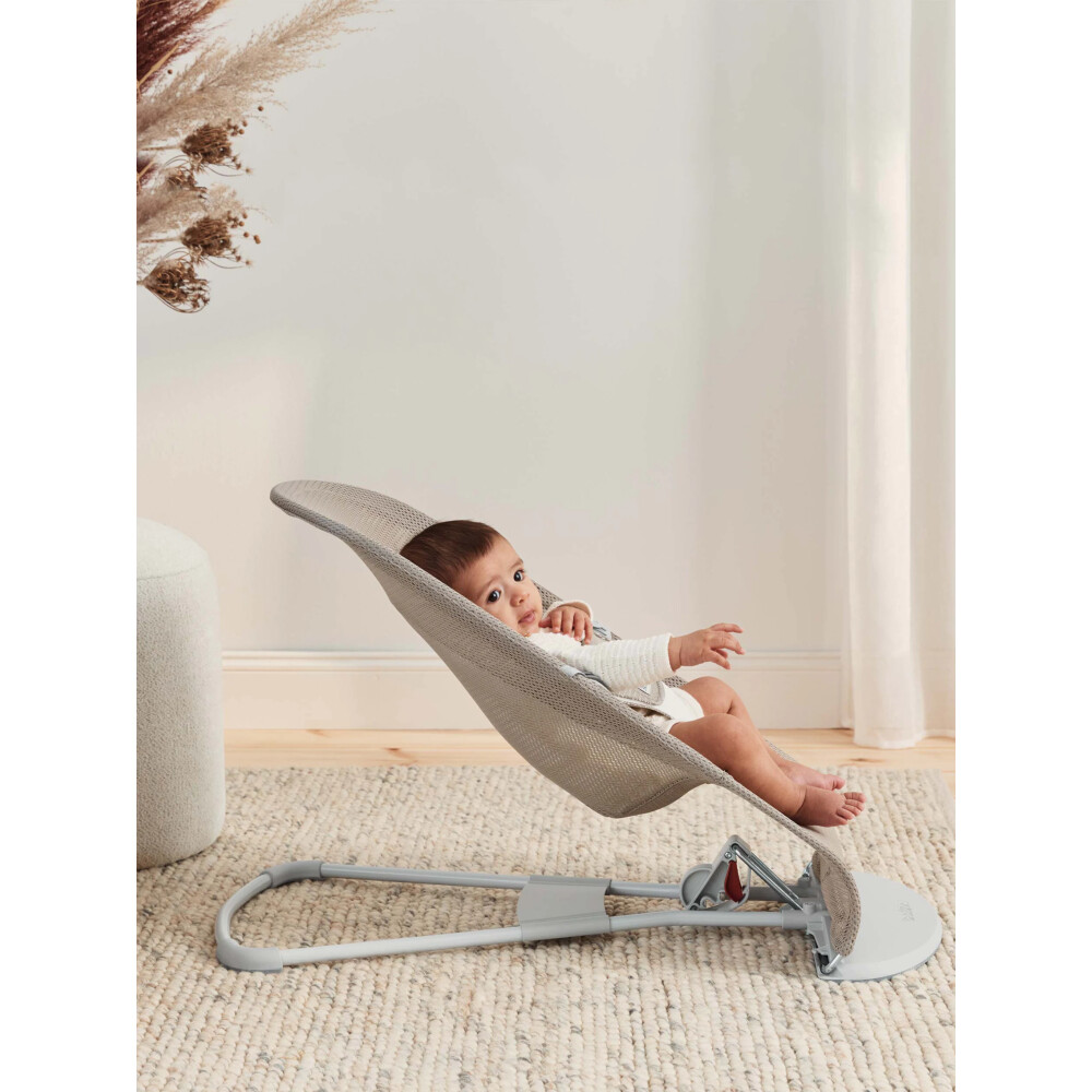 Baby Bjorn - Balansoar Balance Soft, Grey Beige/White, Mesh 