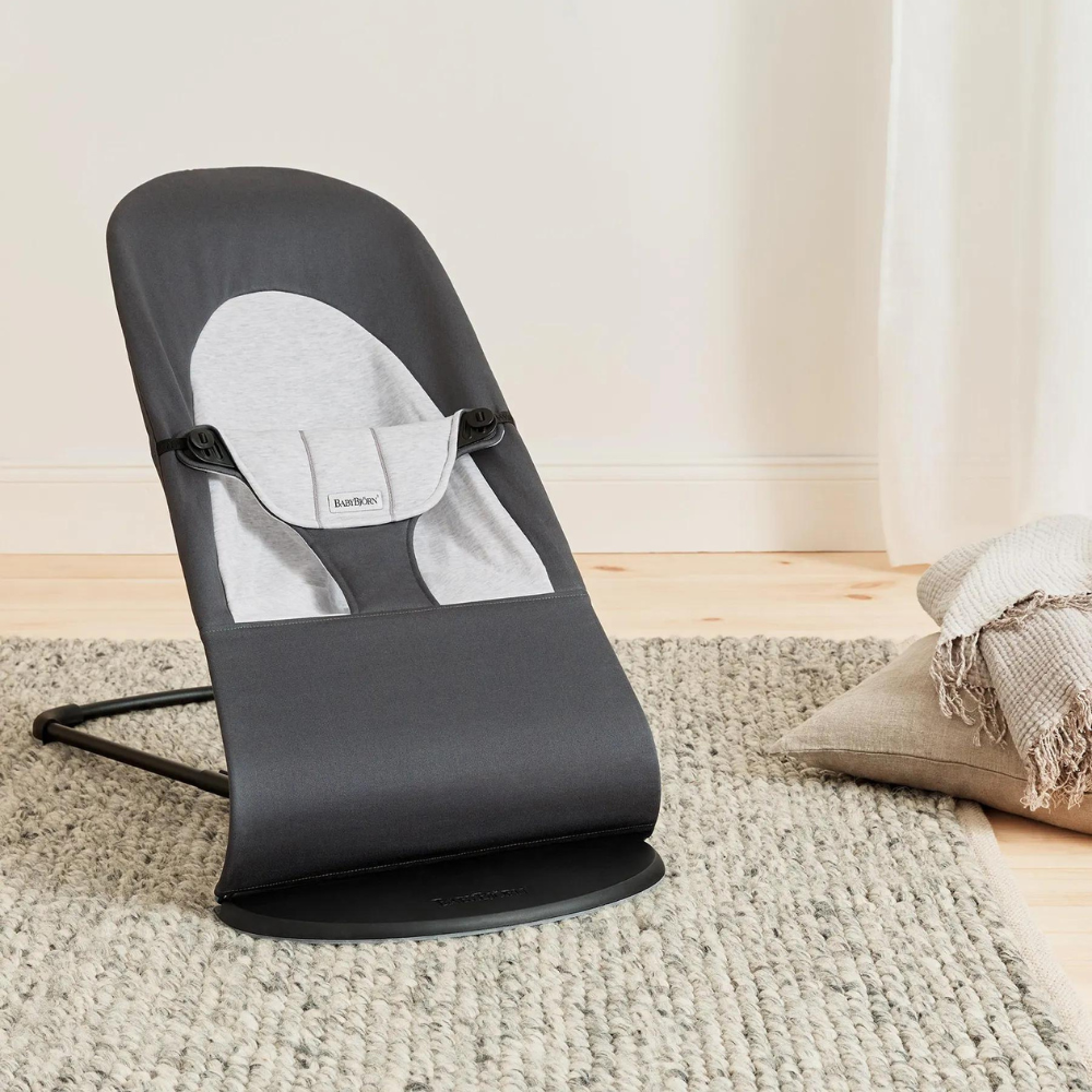 BabyBjorn - Balansoar Balance Dark Gray cu detalii Gray, Tesatura-Tricot