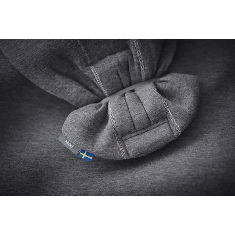 BabyBjorn - Marsupiu anatomic Mini, cu pozitii multiple de purtare, Dark Grey, 3D Jersey
