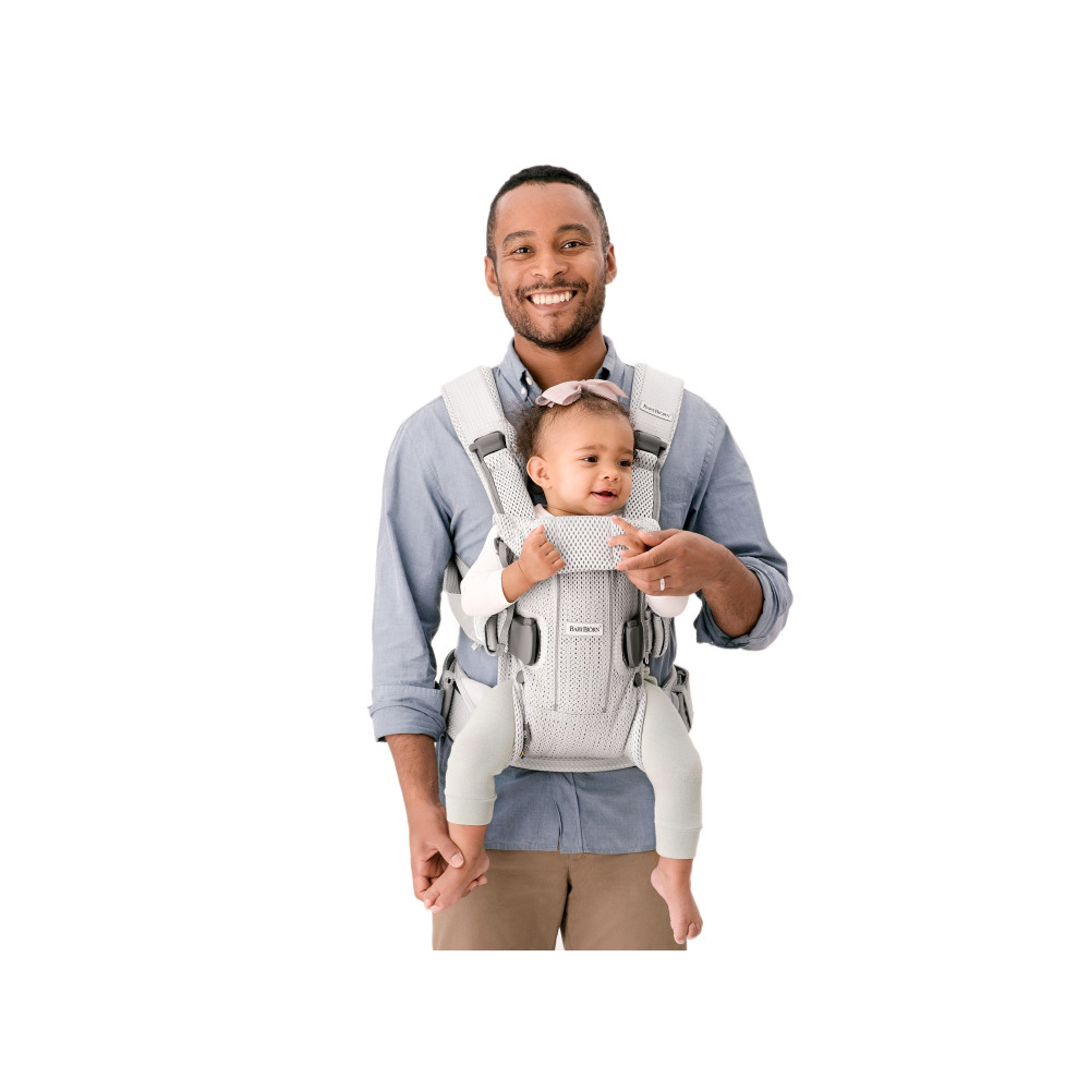 BabyBjorn - Marsupiu anatomic One Air - Greige, 3D Mesh