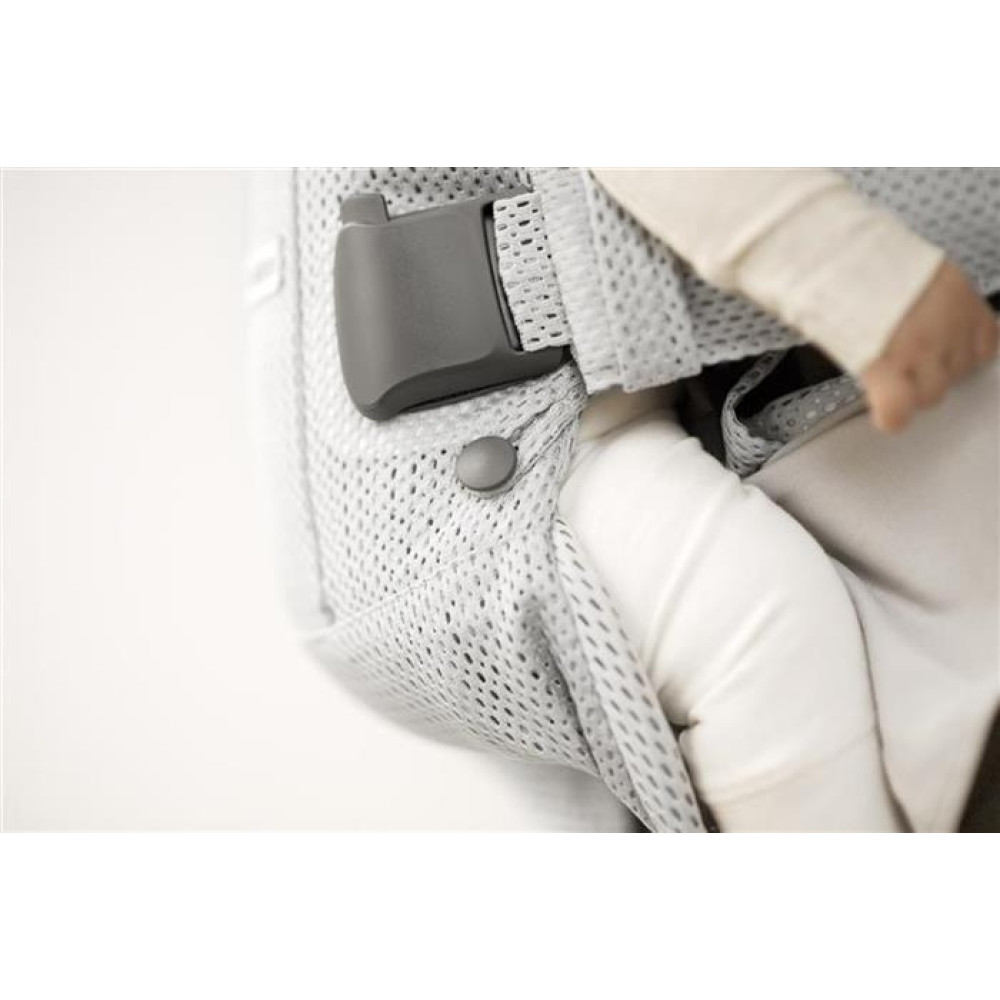 BabyBjorn - Marsupiu anatomic One Air - Silver, 3D Mesh