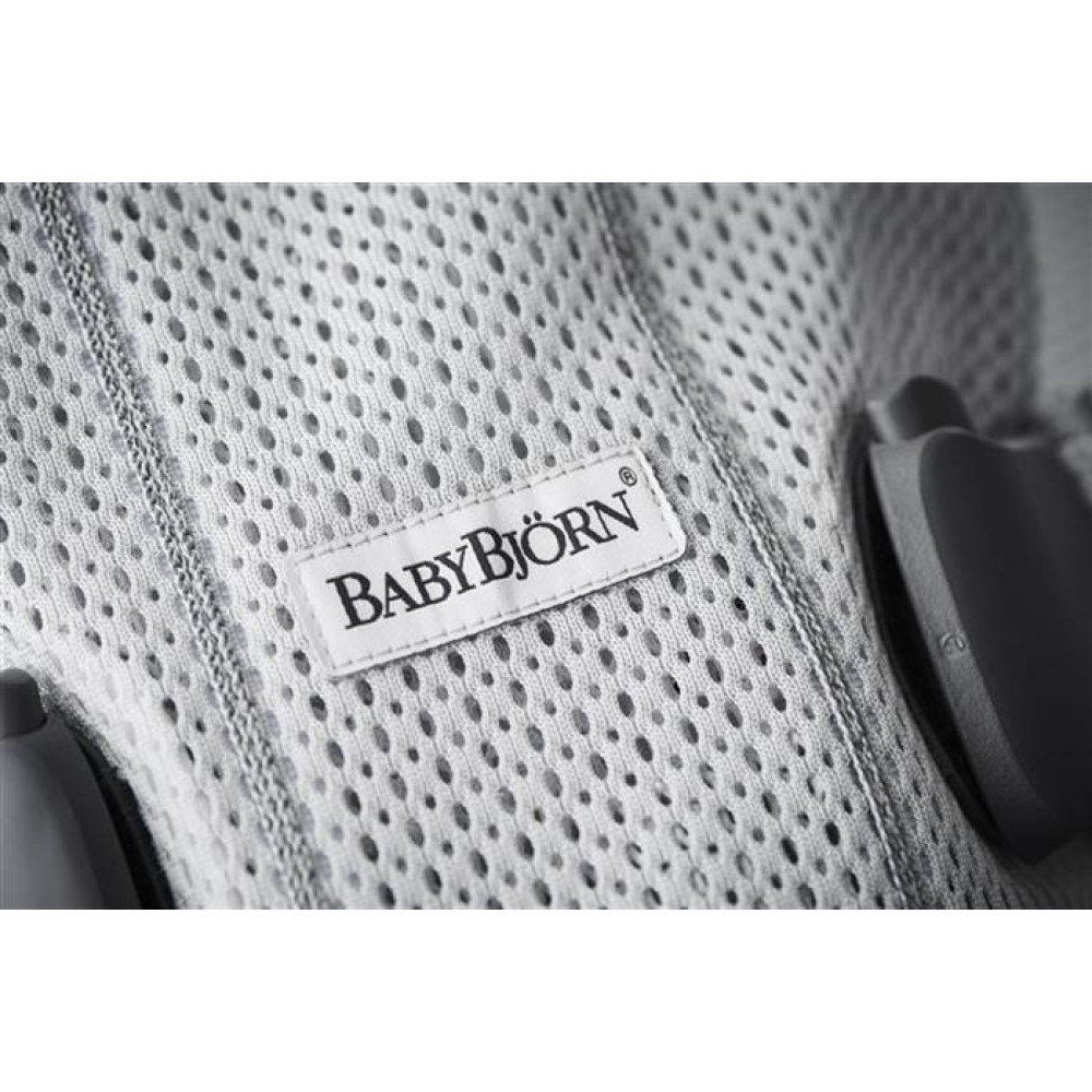 BabyBjorn - Marsupiu anatomic One Air - Silver, 3D Mesh