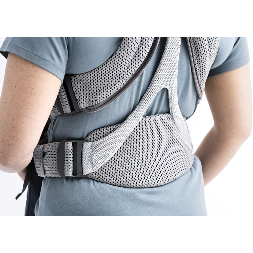BabyBjorn - Marsupiu anatomic Move, Grey, 3D Mesh