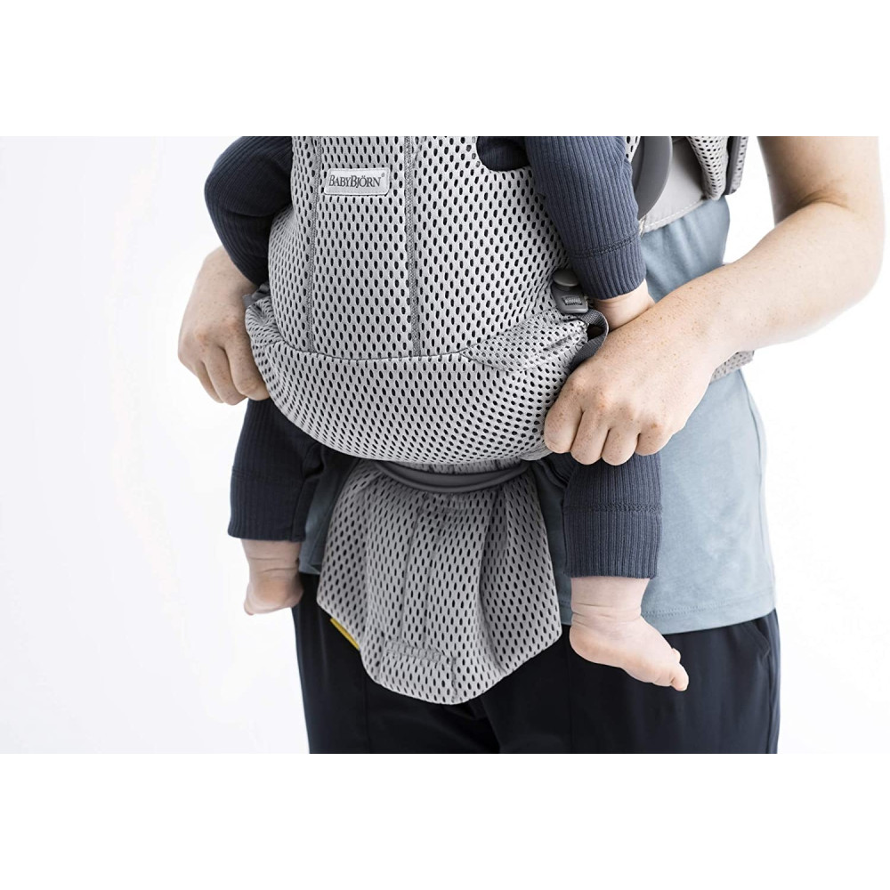 BabyBjorn - Marsupiu anatomic Move, Grey, 3D Mesh