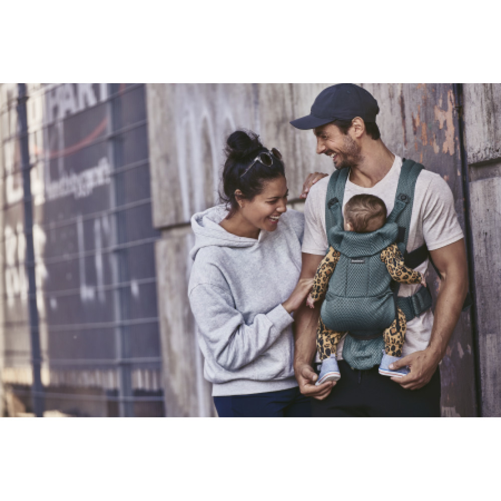 BabyBjorn - Marsupiu anatomic Move, Verde Salvie 3D Mesh
