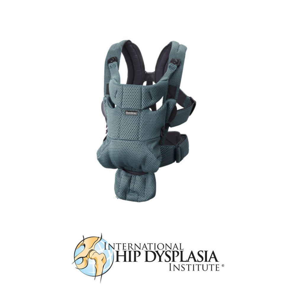 BabyBjorn - Marsupiu anatomic Move, Verde Salvie 3D Mesh
