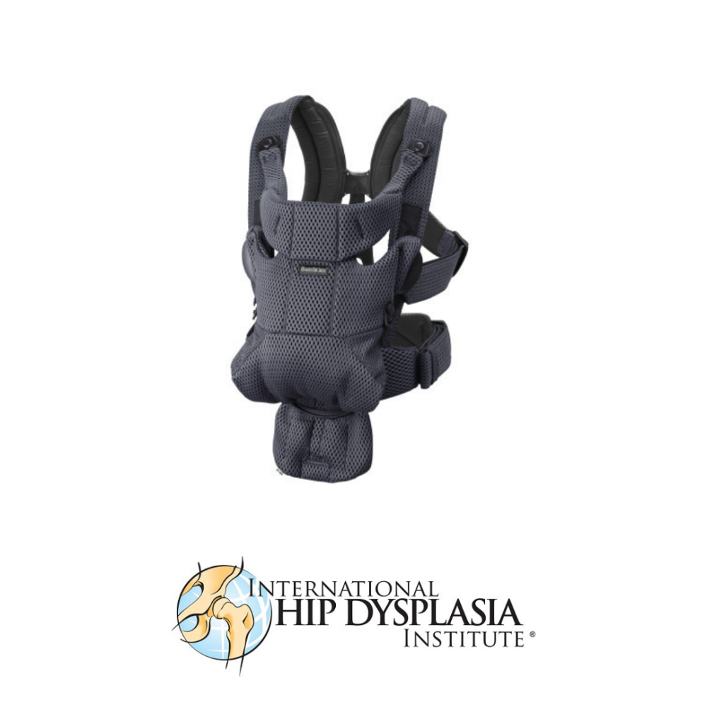 BabyBjorn - Marsupiu anatomic Move, Antracit 3D Mesh