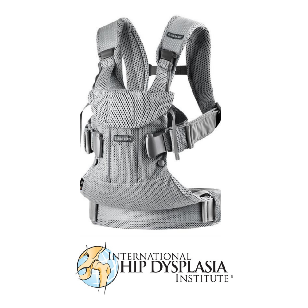 BabyBjorn - Marsupiu anatomic One Air - Silver, 3D Mesh
