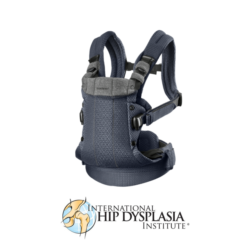 BabyBjorn - Marsupiu anatomic cu multiple pozitii de purtare colectia Harmony, 3D Mesh, Anthracite - Editie Limitata