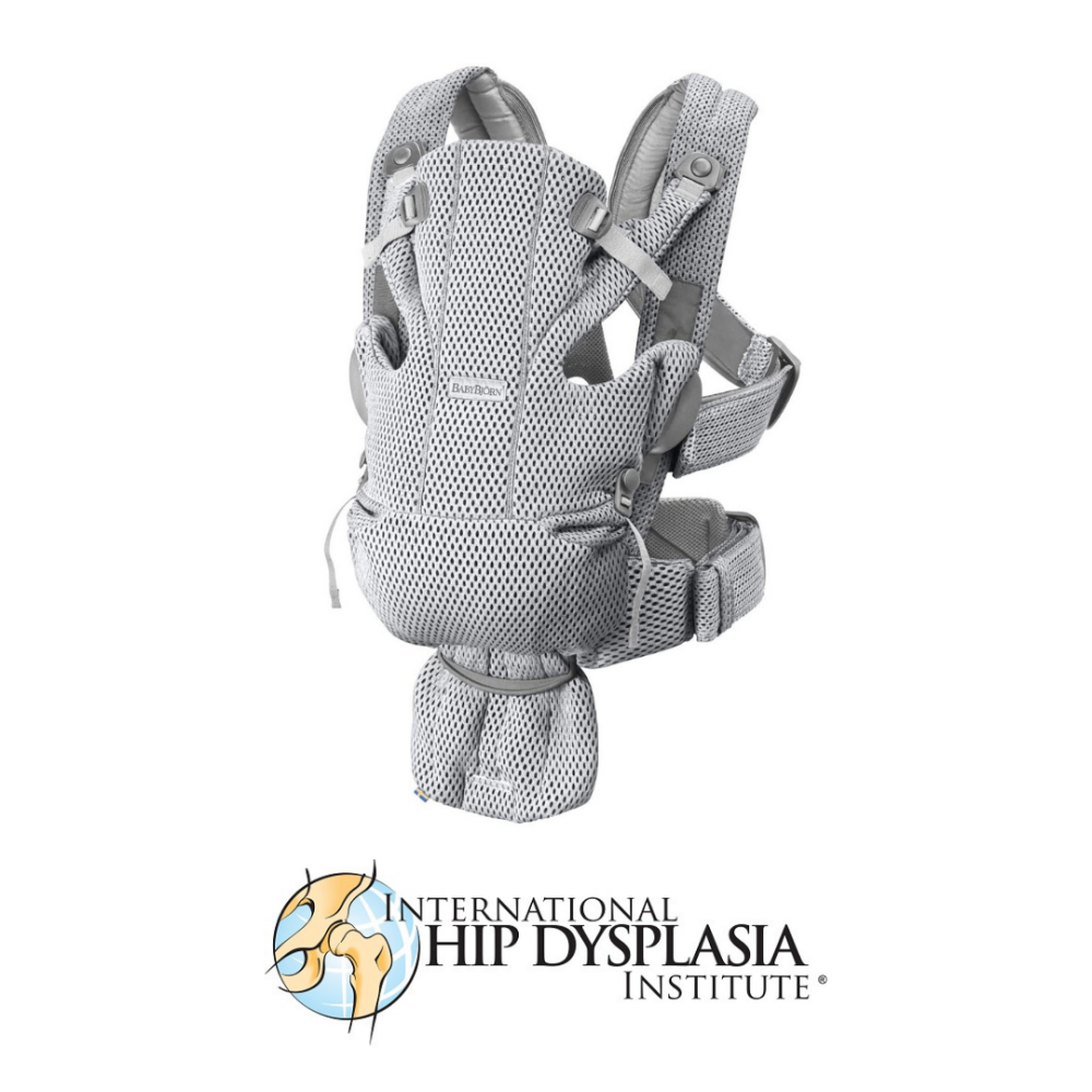 BabyBjorn - Marsupiu anatomic Move, Grey, 3D Mesh