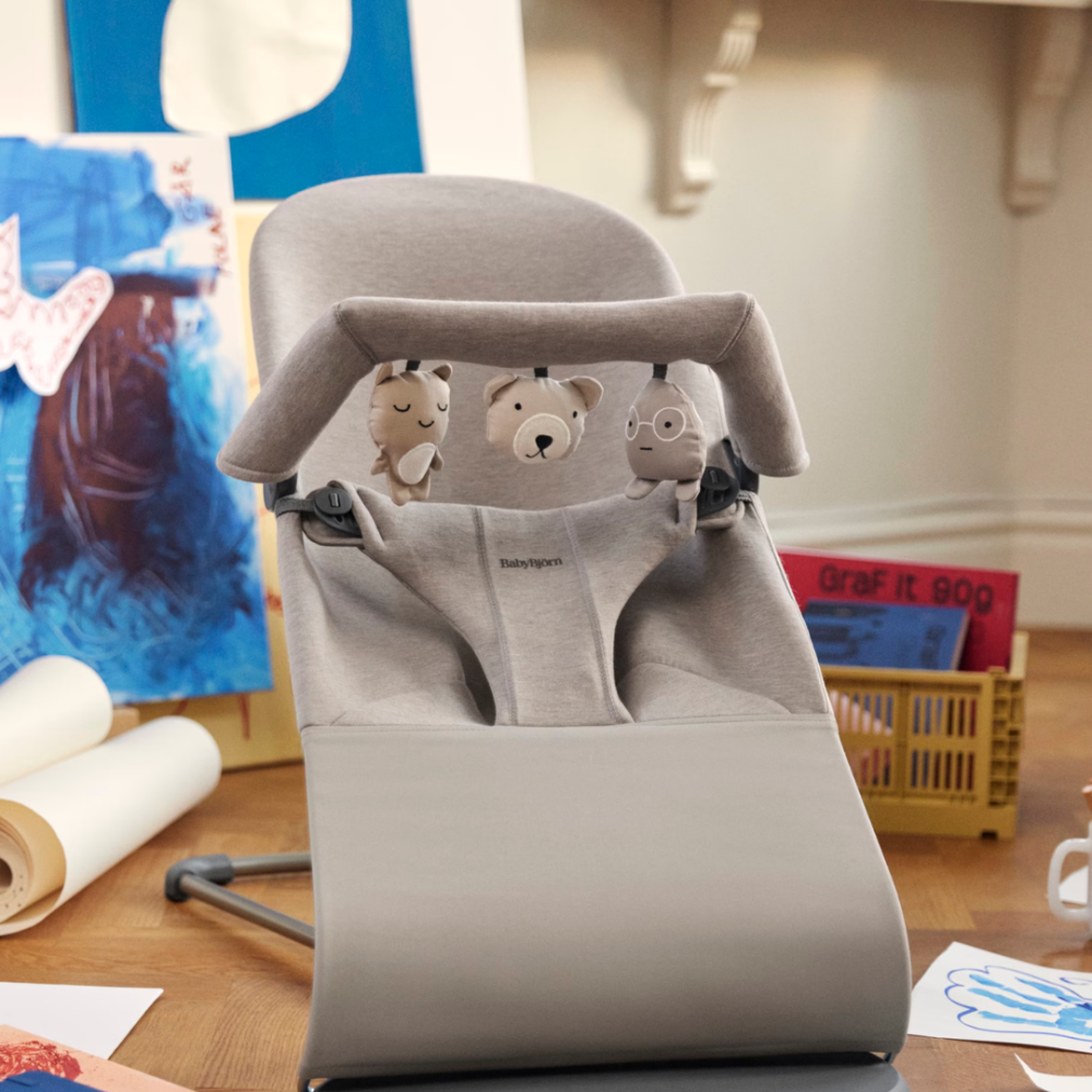 BabyBjorn - Bara de jucarii Soft Toys Neutrals – pentru balansoarele BabyBjorn