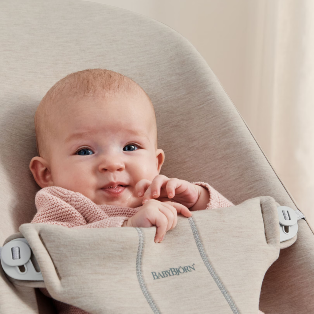 BabyBjorn - Balansoar Bliss Light Beige, 3D Jersey