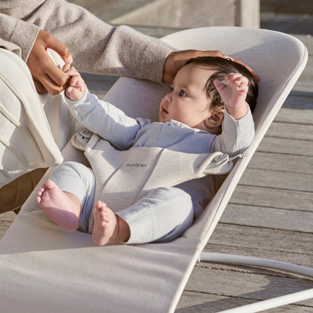 BabyBjorn - Balansoar Bliss Light Beige, 3D Jersey