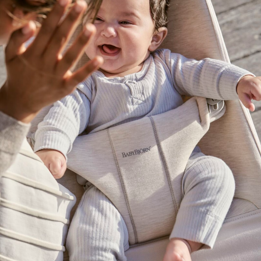 BabyBjorn - Balansoar Bliss Light Beige, 3D Jersey