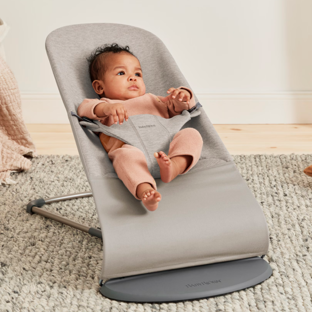 BabyBjorn - Balansoar Bliss Sand Grey, 3D Jersey