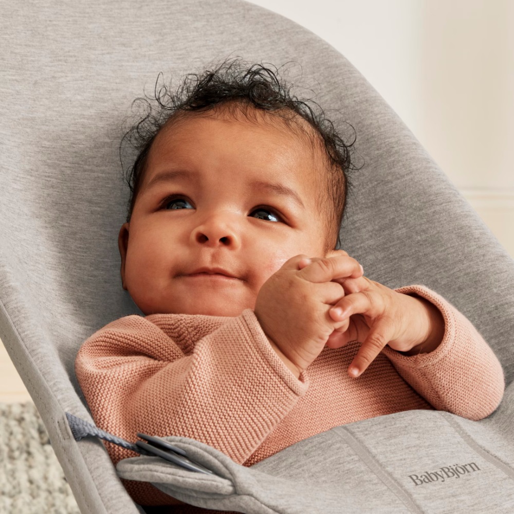 BabyBjorn - Balansoar Bliss Sand Grey, 3D Jersey