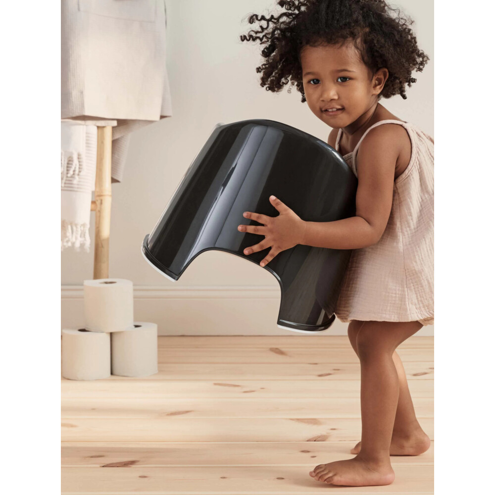 BabyBjorn - Olita cu protectie spate Potty Chair Black/White