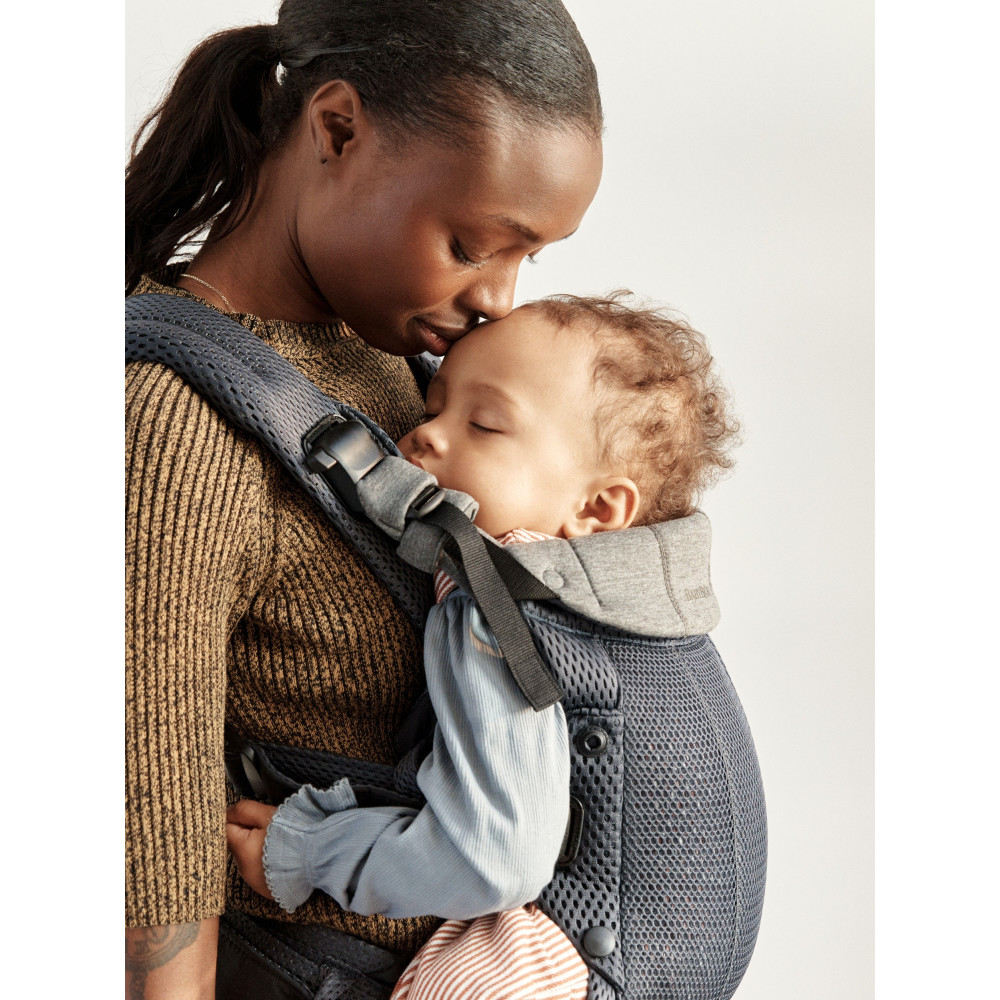 BabyBjorn - Marsupiu anatomic cu multiple pozitii de purtare colectia Harmony, 3D Mesh, Anthracite - Editie Limitata