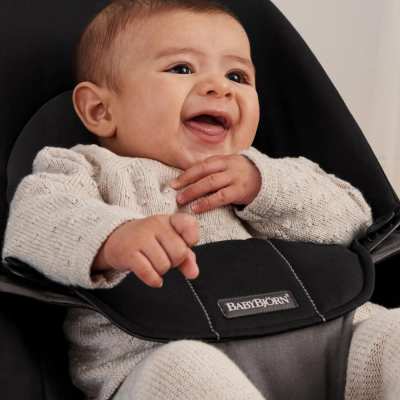 BabyBjorn - Balansoarul Balance Soft Black/Dark Gray, Tesatura