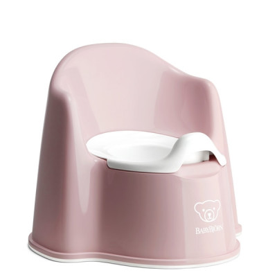 BabyBjorn - Olita cu protectie spate Pottty Chair Powder Pink