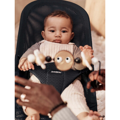 BabyBjorn - Bara de jucarii, Googly eyes Black/White– pentru balansoarele BabyBjorn