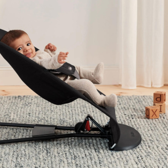 BabyBjorn - Balansoarul Balance Soft Black/Dark Gray, Tesatura
