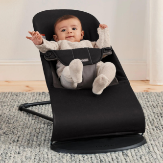 BabyBjorn - Balansoarul Balance Soft Black/Dark Gray, Tesatura