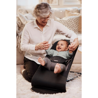 BabyBjorn - Balansoarul Balance Soft Black/Dark Gray, Tesatura