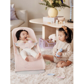 Baby Bjorn - Balansoar Balance Soft, Pearly Pink/White, Mesh