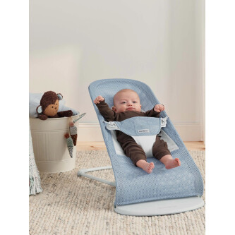 Baby Bjorn - Balansoar Balance Soft, Sky Blue/White, Mesh 