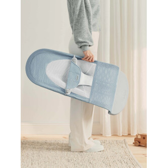 Baby Bjorn - Balansoar Balance Soft, Sky Blue/White, Mesh 