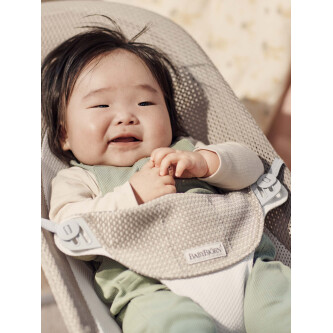 Baby Bjorn - Balansoar Balance Soft, Grey Beige/White, Mesh 