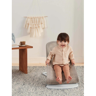 Baby Bjorn - Balansoar Balance Soft, Grey Beige/White, Mesh 