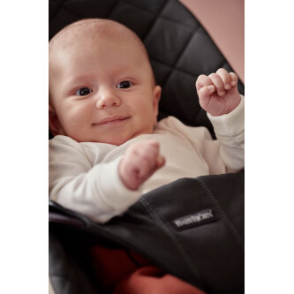 BabyBjorn - Balansoar Bliss Black din tesatura matlasata cu aspect Clasic
