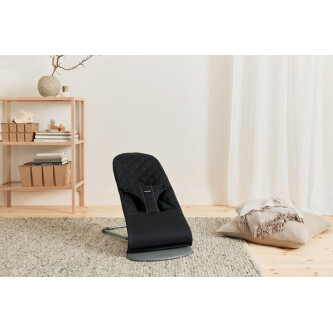 BabyBjorn - Balansoar Bliss Black din tesatura matlasata cu aspect Clasic