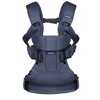 BabyBjorn - Marsupiu anatomic One Air - Navy Blue, 3D Mesh