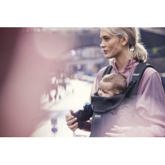BabyBjorn - Marsupiu anatomic Move, Antracit 3D Mesh
